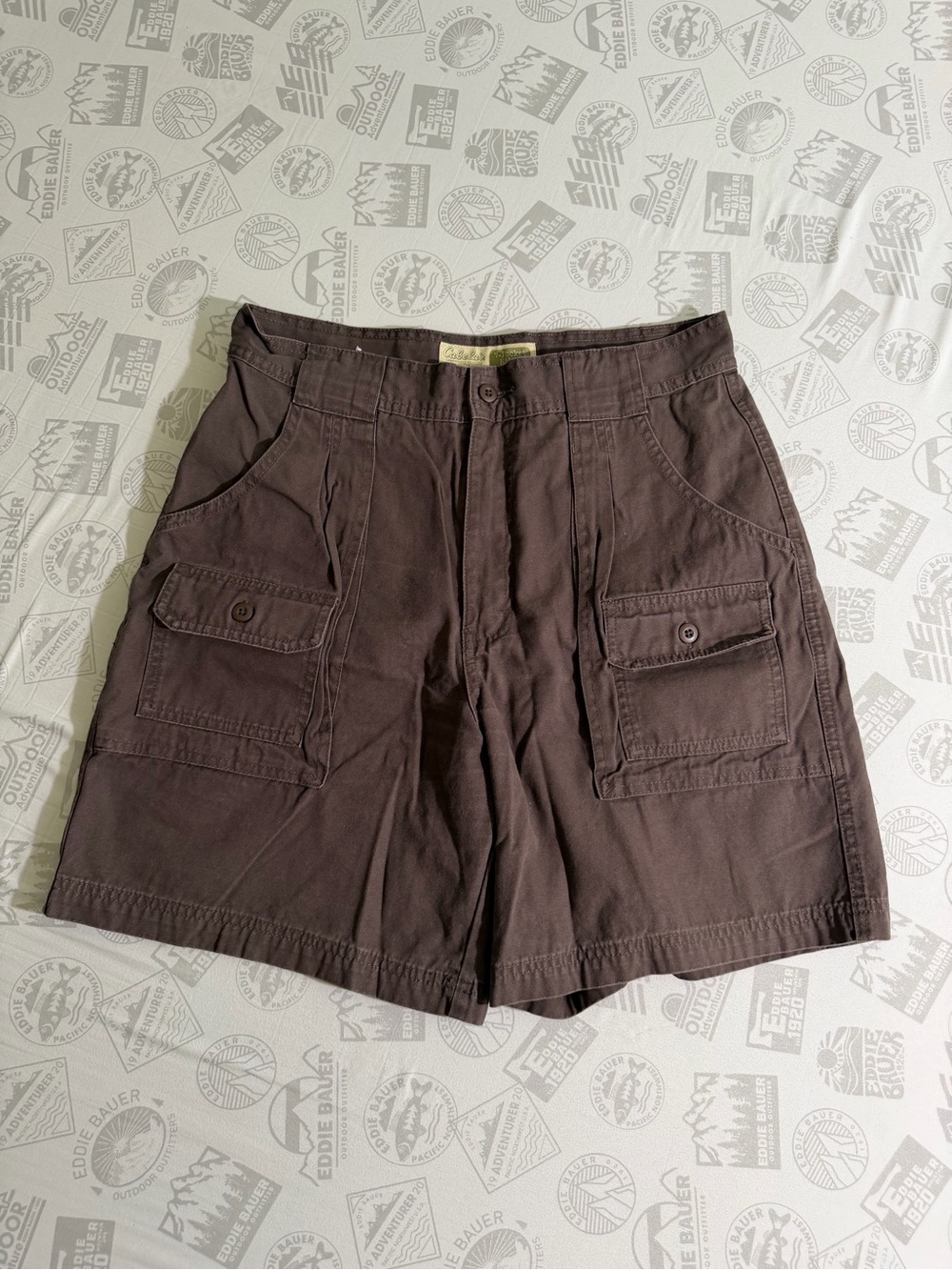 Cabela's Women's Sz 12 7- Pocket Hiker Cargo Shorts Brown Hiking Camping Fish